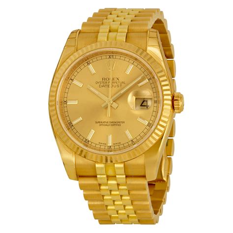 mens gold rolex datejust